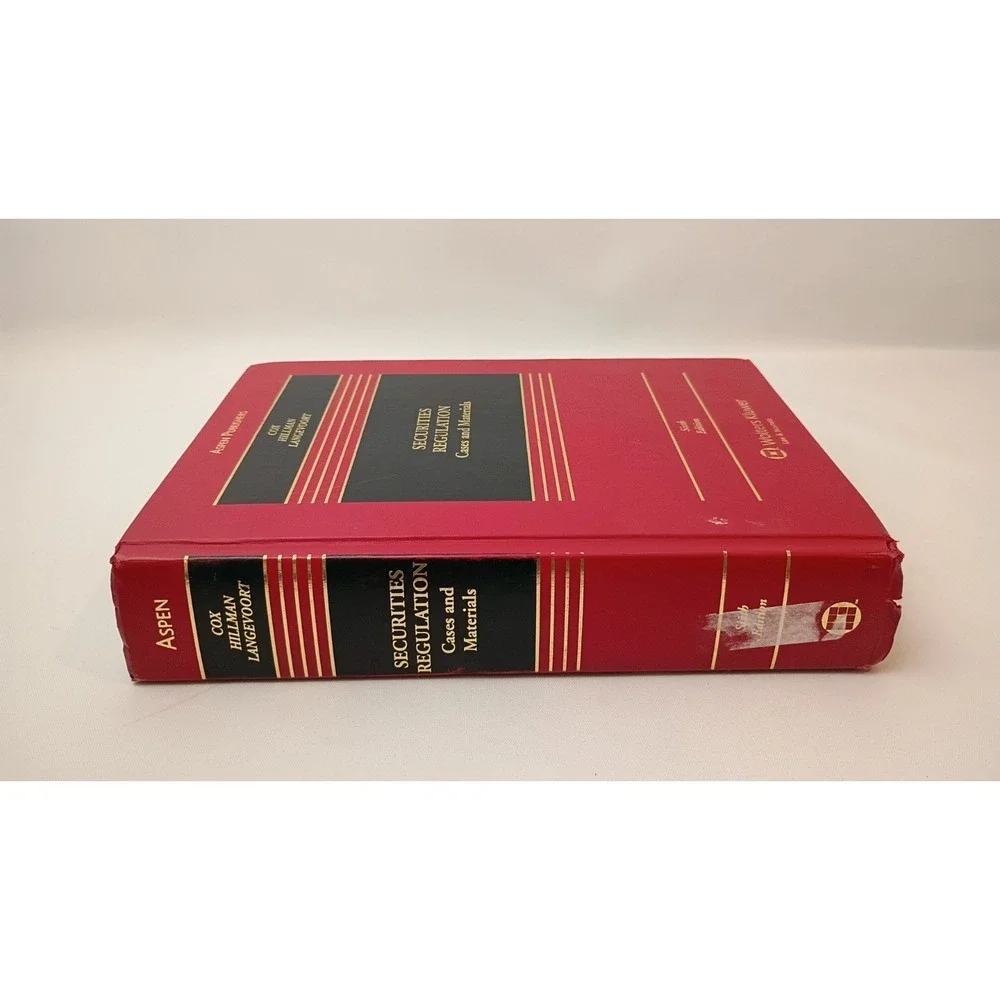 Securities Regulation: Cases And Materials 6th Edition by Cox, Aspen Publishers
